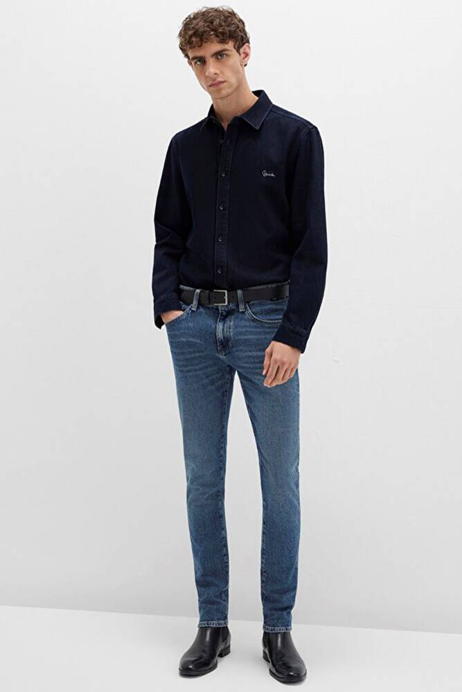 Erkek KVNÇ Mavi Black Jean Pantolon 001070-90983 Mavi 