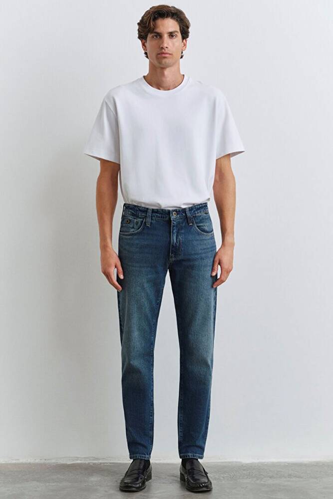 Erkek London Jean Pantolon 0010172-90981 Mavi 