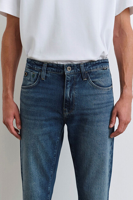 Erkek London Jean Pantolon 0010172-90981 Mavi - Thumbnail