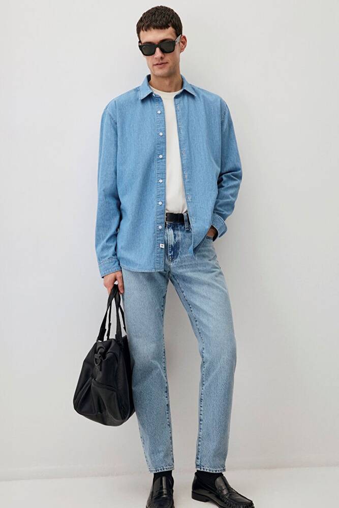 Erkek London Premium Blue Jean Pantolon 0010172-89642 Mavi 