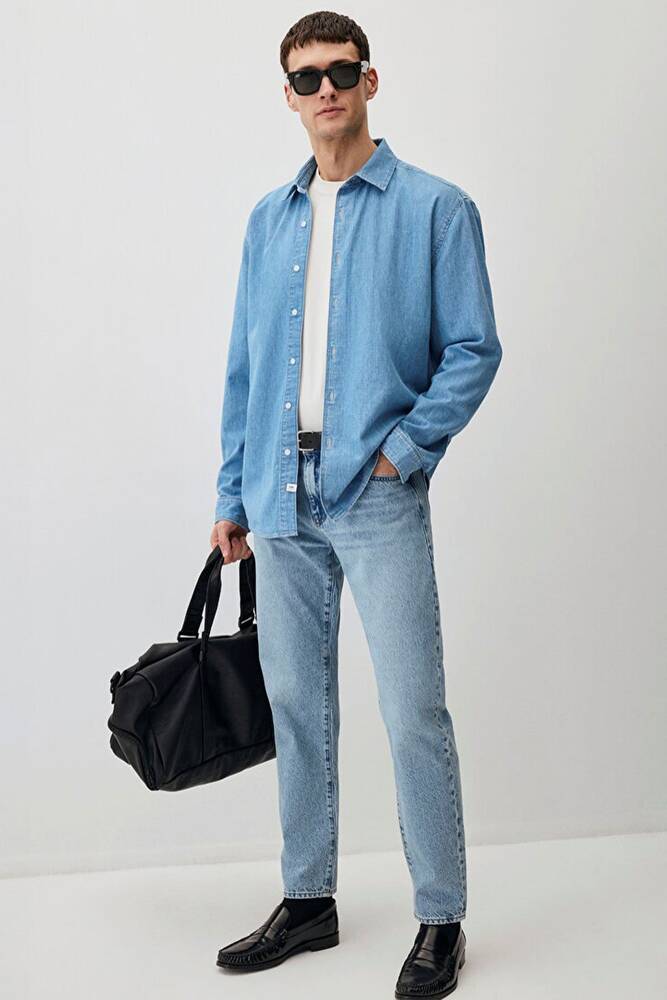 Erkek London Premium Blue Jean Pantolon 0010172-89642 Mavi 