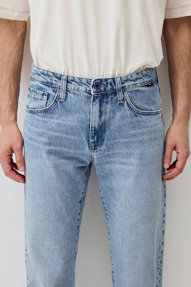 Erkek London Premium Blue Jean Pantolon 0010172-89642 Mavi 