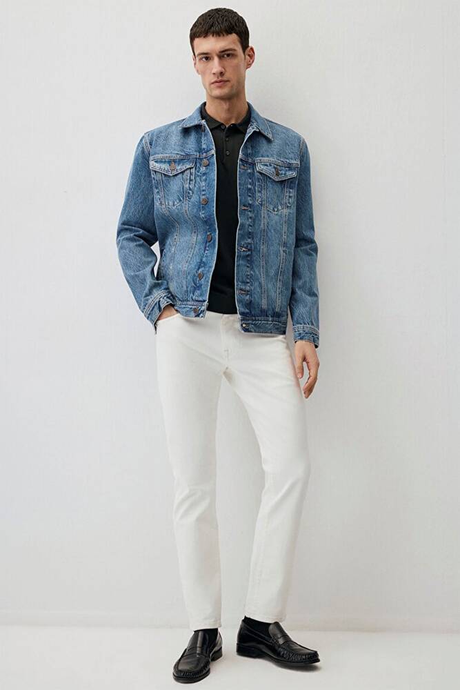 Erkek Marcus Edition Jean Pantolon 0035190581 Beyaz 