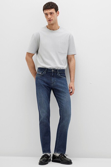 Erkek Marcus Mavi Premium Jean Pantolon 0035190652 Mavi - Thumbnail