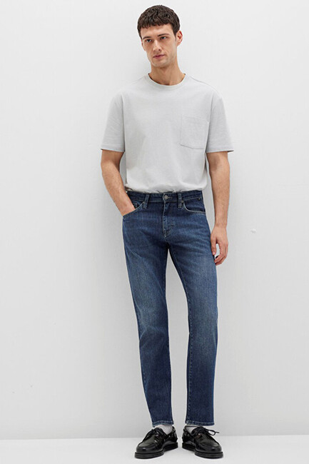 Erkek Marcus Mavi Premium Jean Pantolon 0035190652 Mavi - Thumbnail