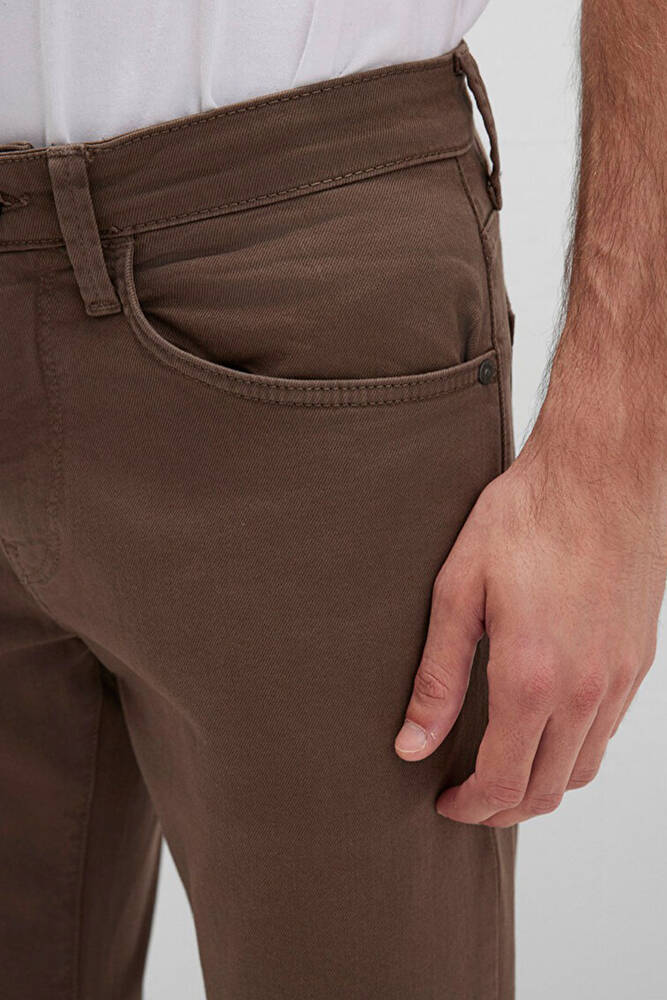 Erkek Marcus Renkli Denim Pantolon 0035190680 Kahve 