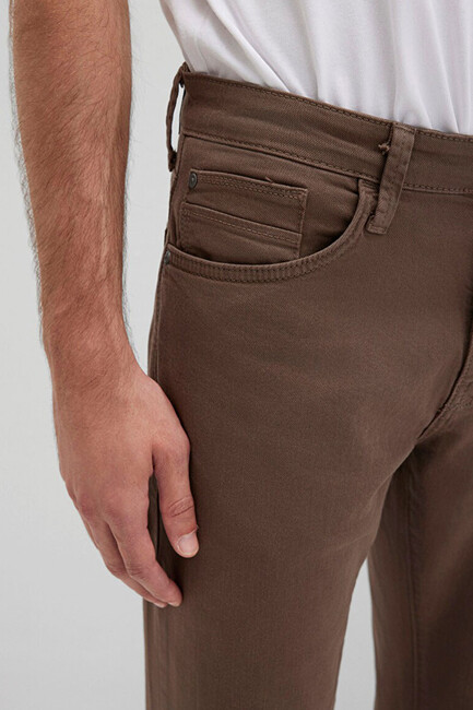 Erkek Marcus Renkli Denim Pantolon 0035190680 Kahve - Thumbnail