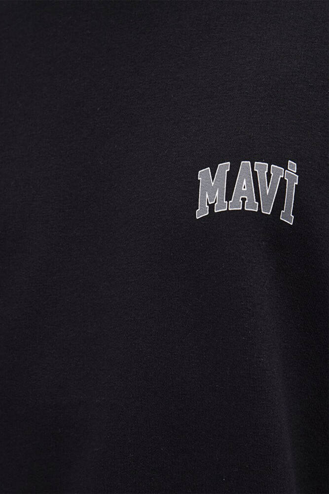 Erkek Mavi Baskılı Sweat 0611716-900 Siyah 