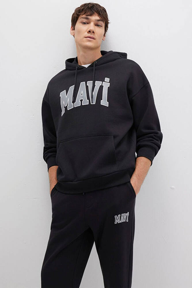Erkek Mavi Baskılı Sweat 067149-902 Siyah 