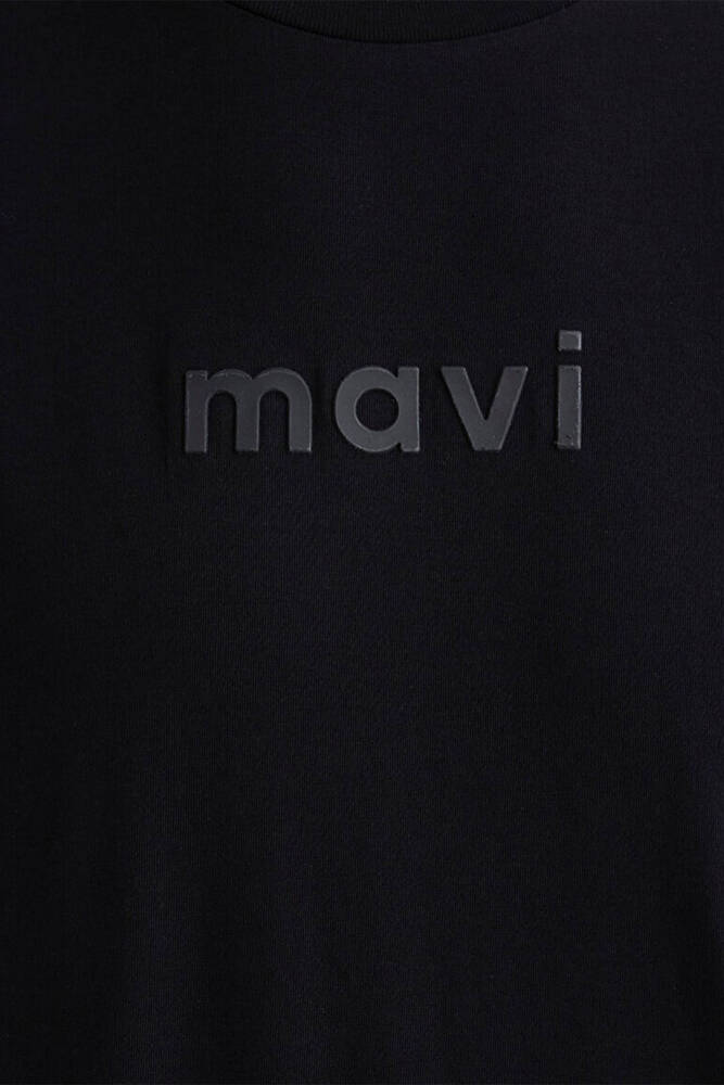 Erkek Mavi Baskılı Tişört 0612732-900 Siyah 