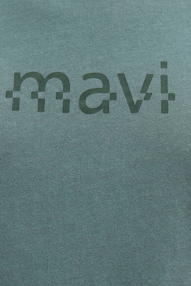 Erkek Mavi Baskılı Tişört 0612933-71917 Yeşil 