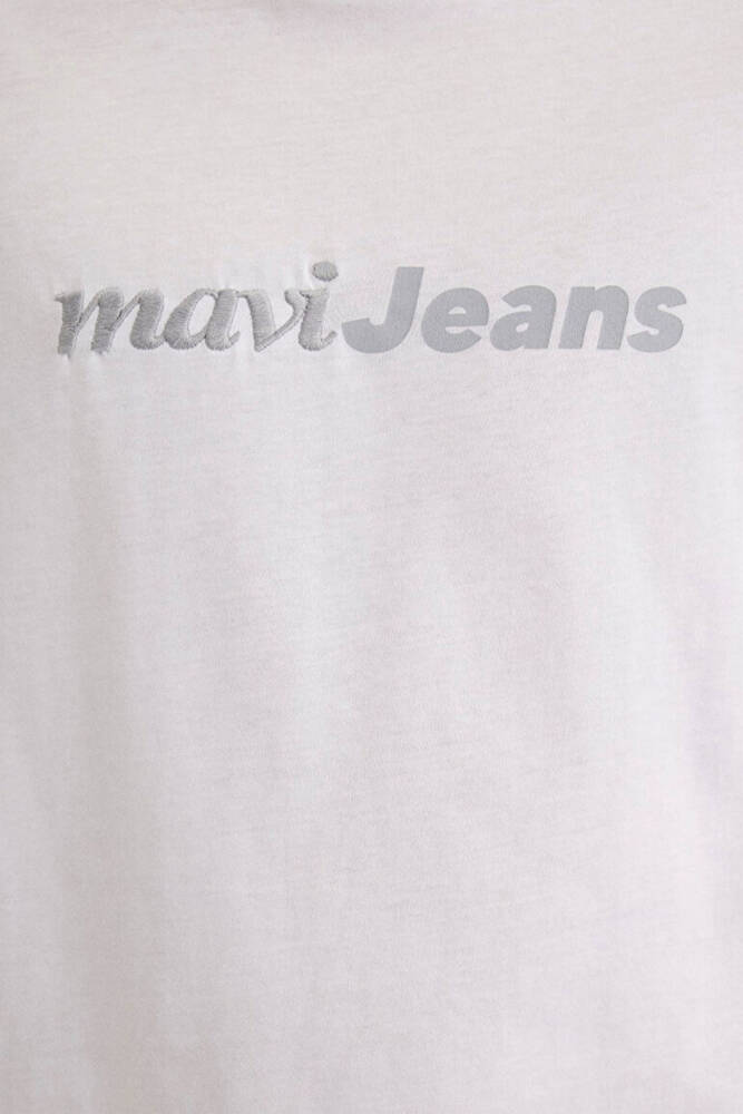 Erkek Mavi Jeans Baskılı Tişört 0612523-620 Beyaz 