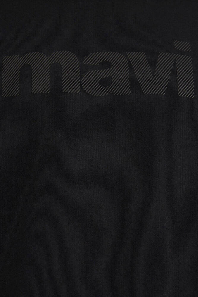Erkek Mavi Logo Baskılı Tişört 0611807-900 Siyah 