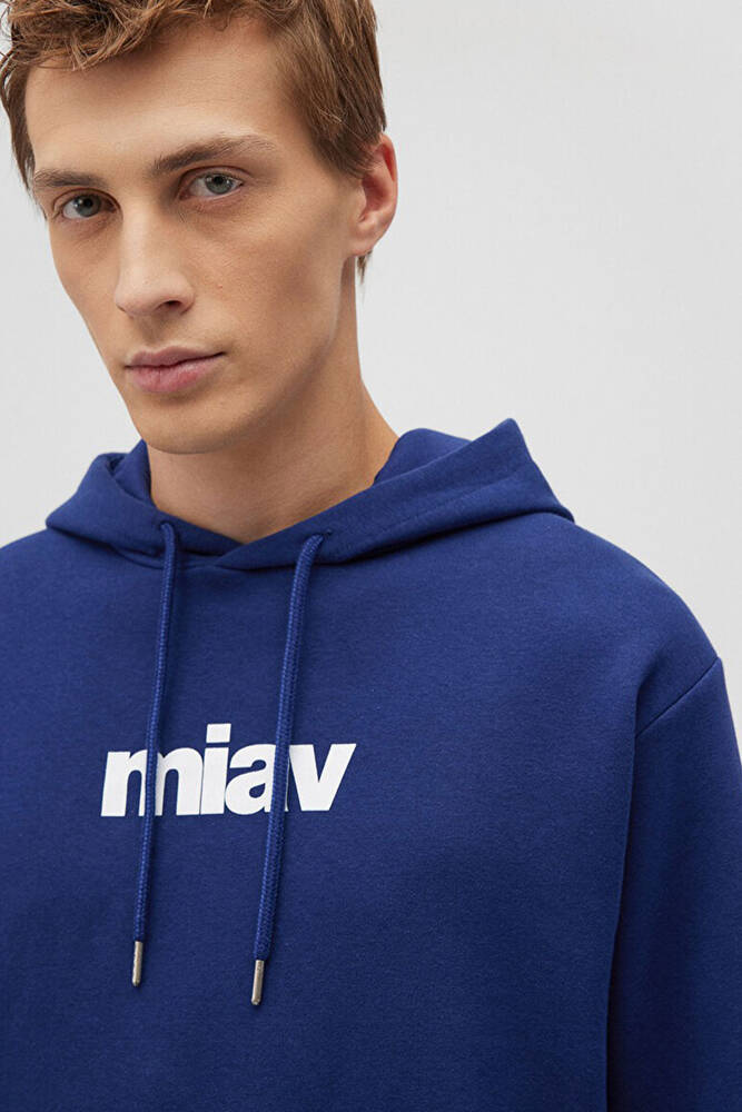 Erkek Miav Kapüşonlu Sweat 0S10001-70722 Lacivert 