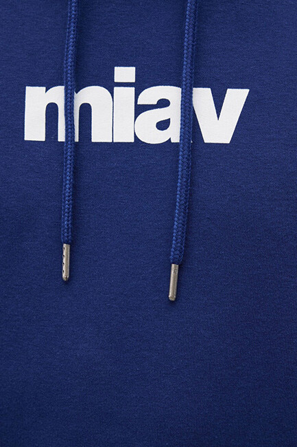 Erkek Miav Kapüşonlu Sweat 0S10001-70722 Lacivert - Thumbnail