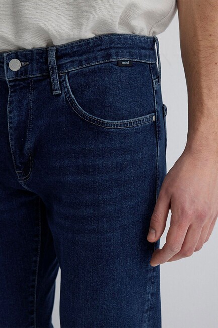 Erkek Milan 90'S Street Jean Pantolon 0081088524 Lacivert - Thumbnail