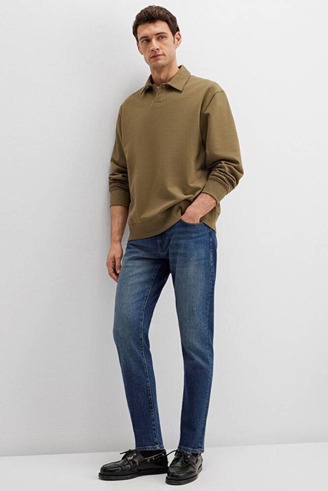 Erkek Milan Classic Denim Pantolon 0081090816 Lacivert 