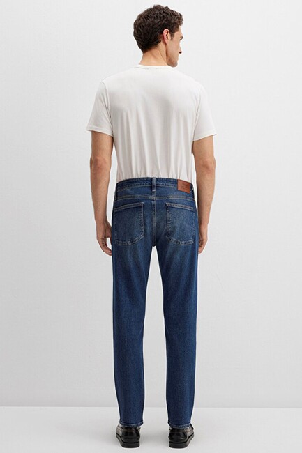Erkek Milan Classic Denim Pantolon 0081090816 Lacivert - Thumbnail