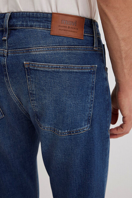 Erkek Milan Classic Denim Pantolon 0081090816 Lacivert - Thumbnail
