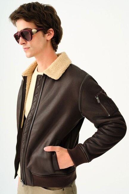 Erkek Mont LF2036720 Kahve (1)