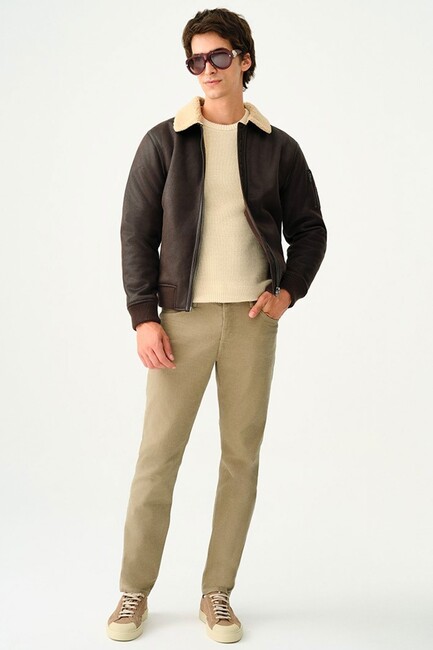 Erkek Mont LF2036720 Kahve (2)