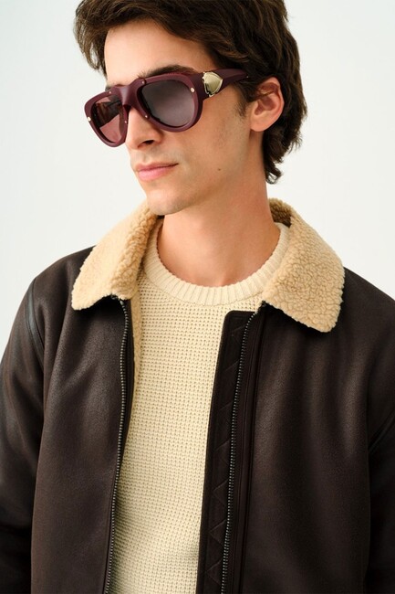 Erkek Mont LF2036720 Kahve - Thumbnail