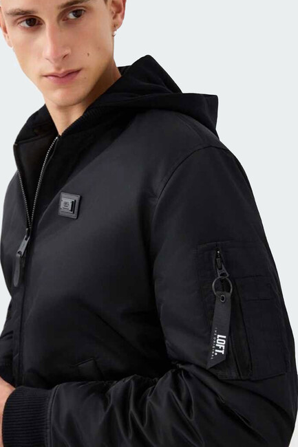 Erkek Mont LF2040657 Siyah - Thumbnail