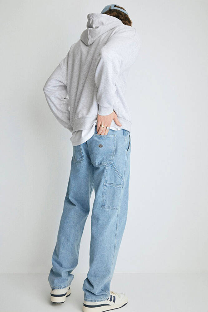 Erkek Oxford Jean Pantolon 0010069-82794 Mavi 