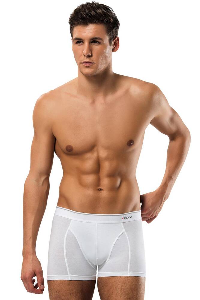 Erkek Pamuk Elastan Klasik Boxer 111R1445 Beyaz 