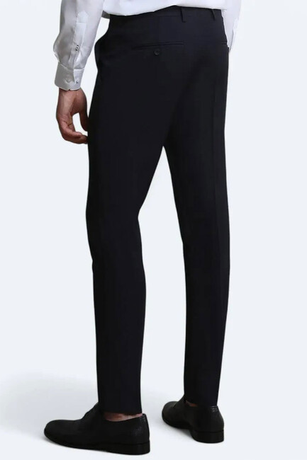 Erkek Yün Karışımlı Dokuma Pantolon PANT-454 10141093 Lacivert - Thumbnail