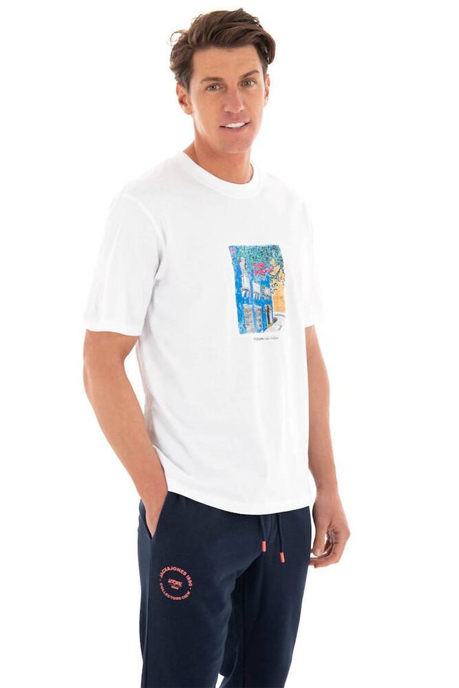 Erkek Paros Graphıc Front Tişört 12273494 Beyaz 