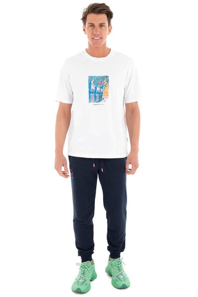 Erkek Paros Graphıc Front Tişört 12273494 Beyaz 
