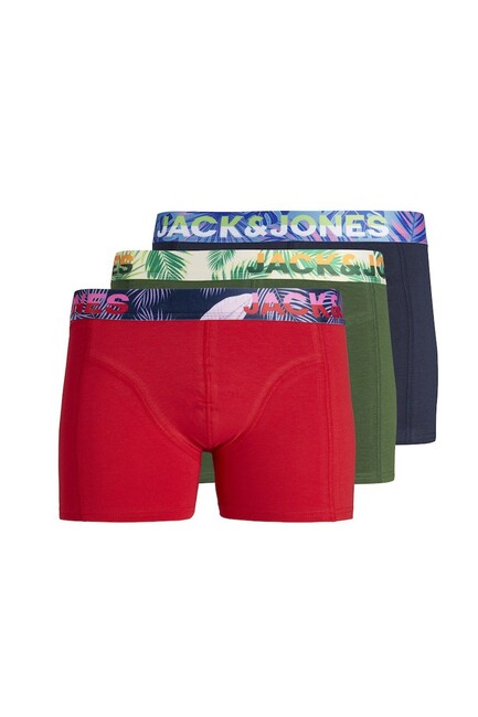 Jack & Jones - Erkek Paw 3 Pack Boxer 12250331 Kırmızı 