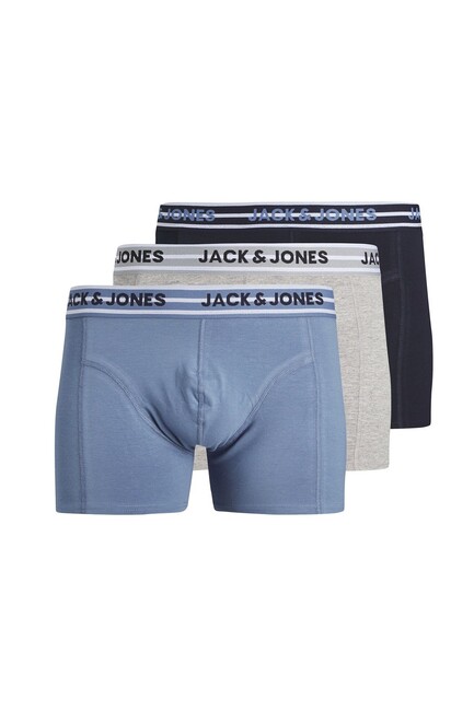 Jack & Jones - Erkek Peter Solıd 3'Lü Boxer 12251419 Lacivert 