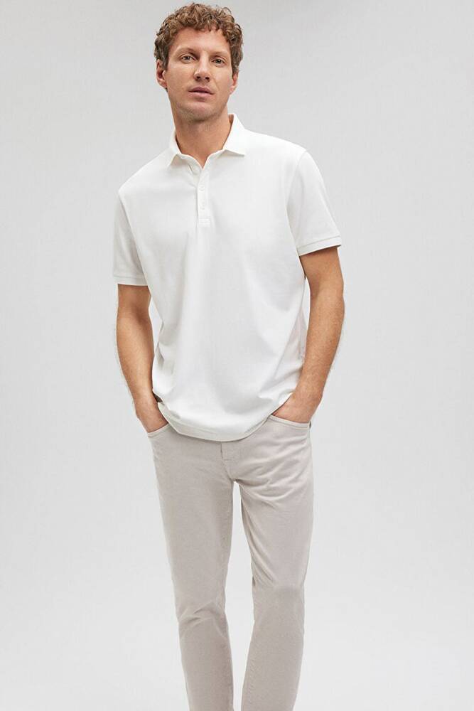 Erkek Polo Tişört 0612011-70057 Beyaz 