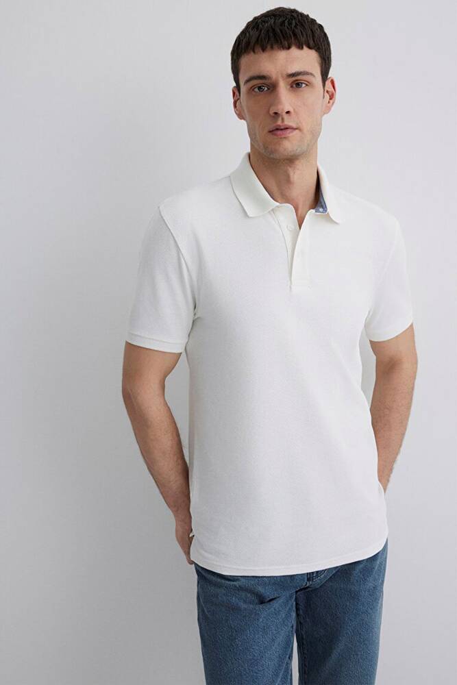Erkek Polo Tişört 0612534-70057 Beyaz 