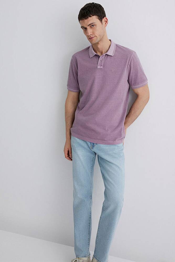 Erkek Polo Tişört 0612621-89596 Mor 
