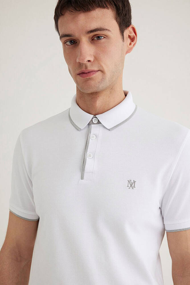 Erkek Polo Tişört 062373-27879 Beyaz 