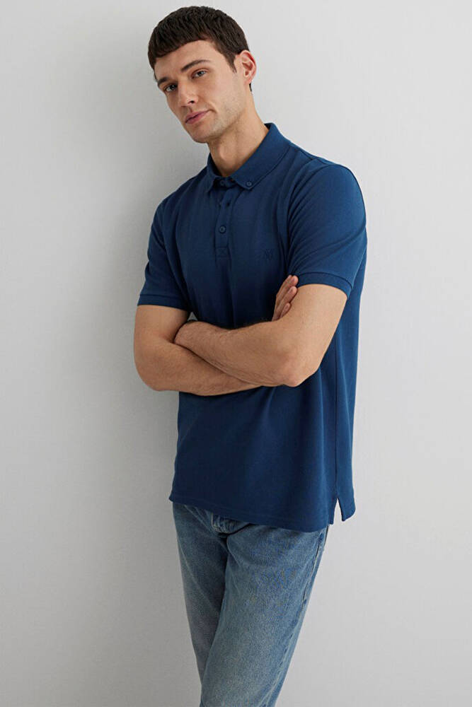 Erkek Polo Tişört 063247-80705 Mavi 