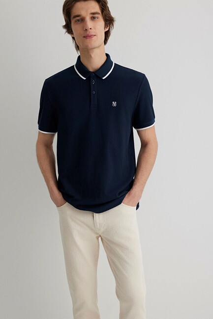 Erkek Polo Tshırt 066039-30651 Lacivert - Thumbnail
