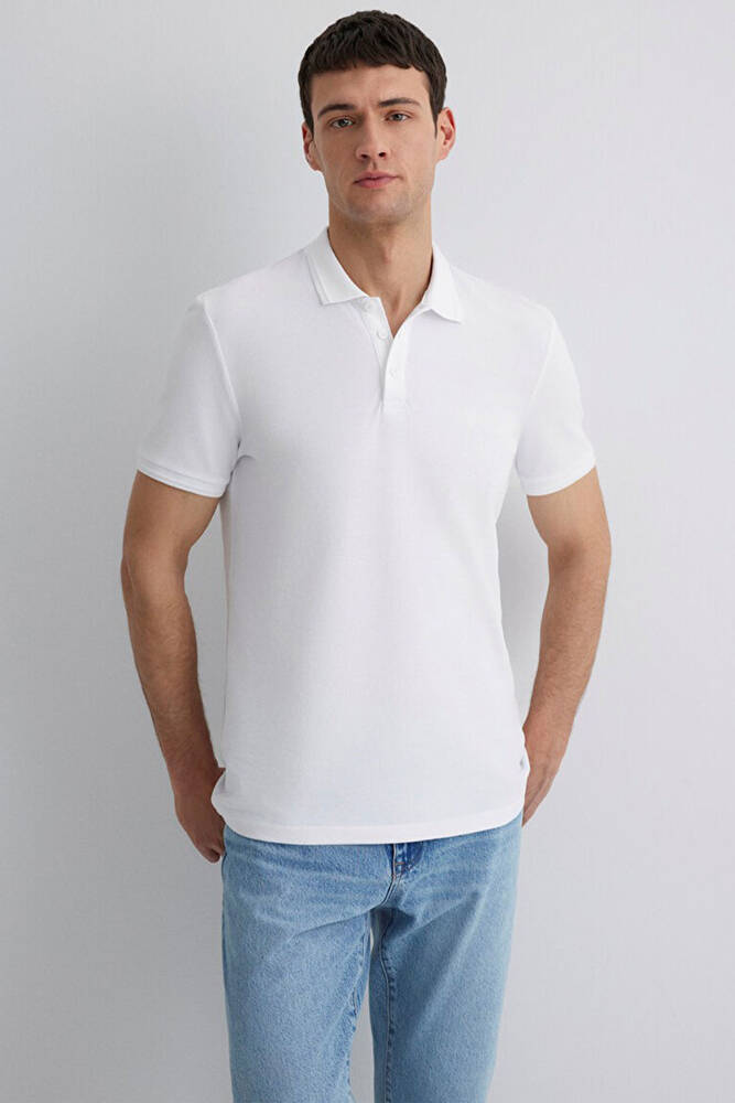 Erkek Polo Tshırt 064946-27879 Beyaz 