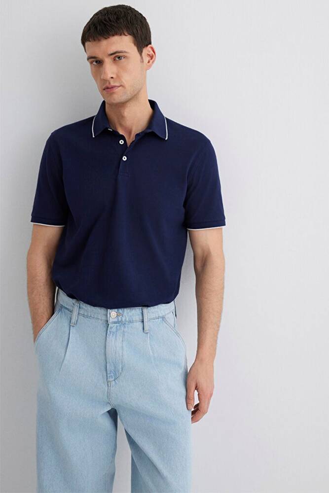 Erkek Polo Yaka Tişört 0611902-84371 Lacivert 