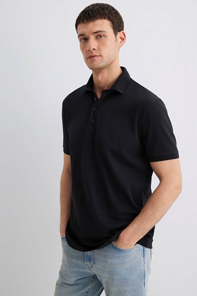 Erkek Polo Yaka Tişört 0612011-900 Siyah 