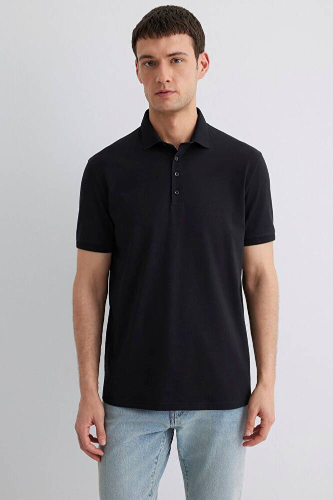 Erkek Polo Yaka Tişört 0612011-900 Siyah 