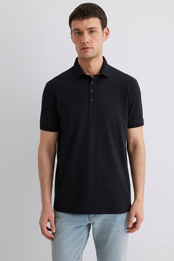 Erkek Polo Yaka Tişört 0612011-900 Siyah 