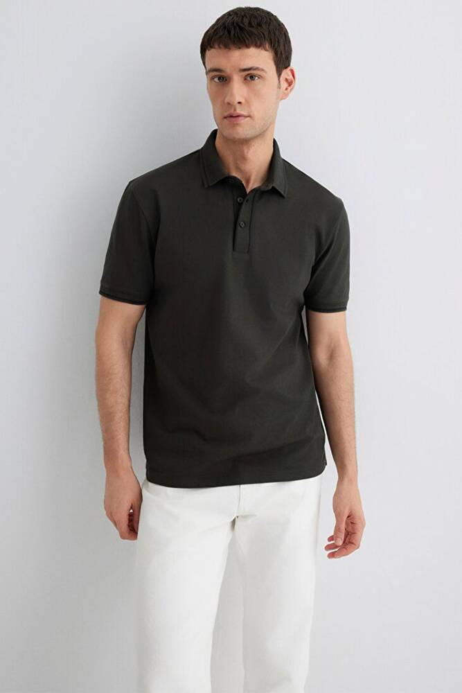 Erkek Polo Yaka Tişört 0612648-71587 Gri 