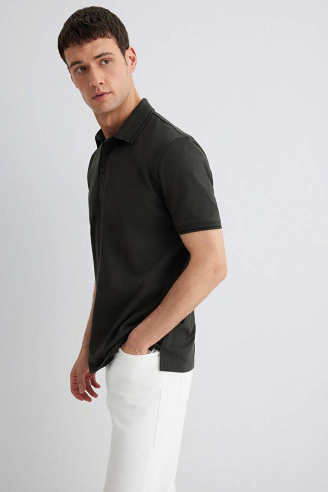 Erkek Polo Yaka Tişört 0612648-71587 Gri 