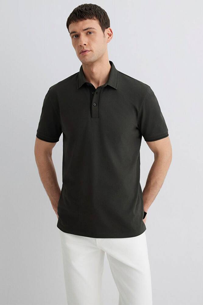 Erkek Polo Yaka Tişört 0612648-71587 Gri 