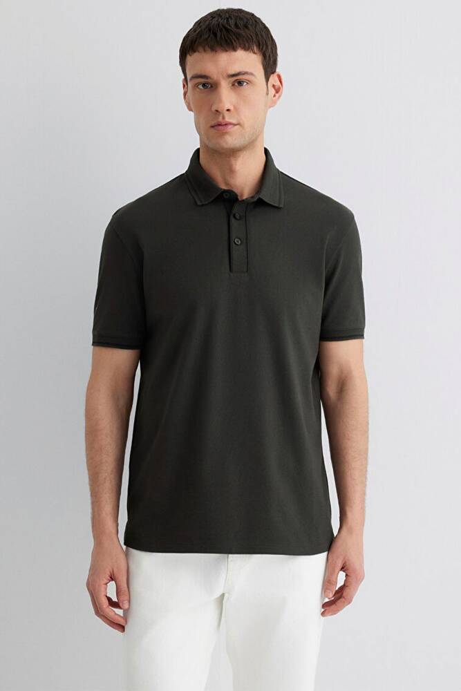 Erkek Polo Yaka Tişört 0612648-71587 Gri 