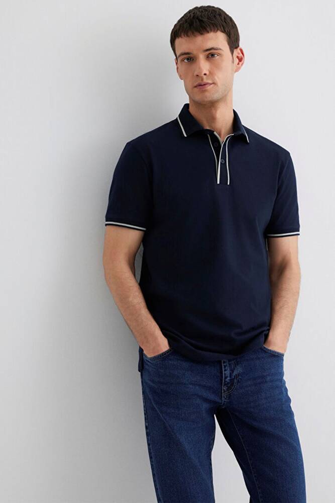 Erkek Polo Yaka Tişört 0612648-80872 Lacivert 